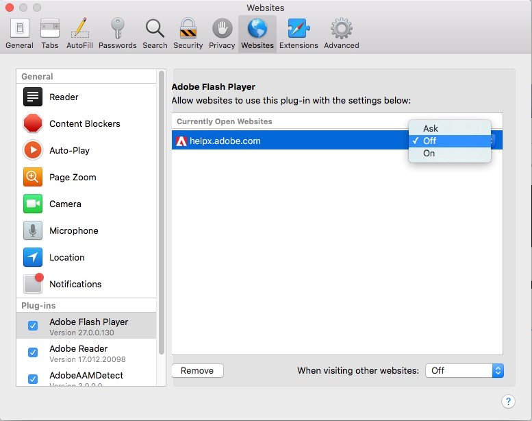 Adobe flash wont download on mac os